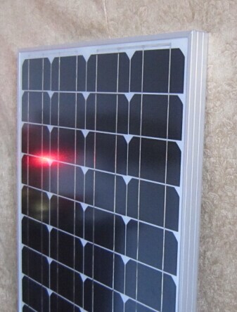 全新A级50瓦单晶太阳能电池板光伏发电板12V电瓶直充太阳能发电